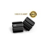XTR Fitness Profesyonel Ayarlanabilir El ve Ayak İçin Bilek Ağırlığı Siyah 1 KG X 2 Adet