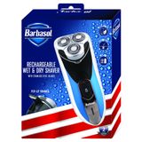 XTREME DIGITAL LIFESTYLE ACCESSORIES Barbasol Şarj Edilebilir Elektrikli Islak ve Kuru Döner Tıraş Makinesi Paslanmaz Çelik Bıçaklı ve Açılır Kesici