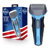 XTREME DIGITAL LIFESTYLE ACCESSORIES Barbasol Şarj Edilebilir Elektrikli Islak ve Kuru Folyo Tıraş Makinesi Paslanmaz Çelik Bıçaklar ve Açılır Düzeltici