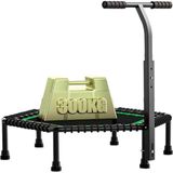 XTRFY XTR Fitness Tutunmalı Trambolin 106 cm Yeşil