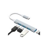 XTRIKE ME Type-C to USB 3.0 4 Port Hub Çoklayıcı Dönüştürücü - Metal Kasa C809