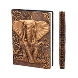 XUAN 3d FİL KABARTMALI HEDİYELİK DERİ DEFTER A5