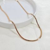 XUPING 3,5 MM ÜÇGEN YILAN ZİNCİR KOLYE 50 CM ROSE