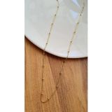 Xuping Jewelry 14K Altın Renk Top Detaylı Zincir Kolye