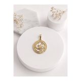 XUPING JEWELRY Akrep Burcu Altın Kaplama Madalyon Kolye Ucu - Zodyak Astroloji Serisi