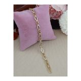XUPING JEWELRY BİLGE TAKI Zirkon Baklava Kesim Xuping Çelik Bileklik Modern Tasarım, Kararma Yapmayan Bileklik
