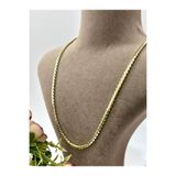 XUPING JEWELRY Burma Özel Detaylı Çelik Kolye (14K Gold/4.2MM)
