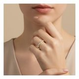 XUPİNG JEWELRY İNCE 6 TAŞ YÜZÜK (Sarı)
