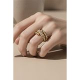 XUPING JEWELRY STİL İNCİSİ/XUPING JEWELRY MEKİK ZİRKON TAŞLI YÜZÜK