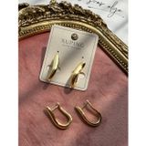 Xuping Jewelry XUPING Gold U Formlu Kalın Halka Küpe