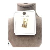 XUPING JEWELRY Zirkon Taşlı Harf N Kolye Ucu (14k Gold 1x1cm)