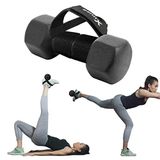 Xuuza 2 paket ağırlık Tibialis spor ayakkabısı, naylon kol bilek kayışı, dambıl Tib bar için 5 kg'a kadar, kanca ve halka bağlama kuvvet antrenmanı, diz baldır parmakları için, kaymaz, ayarlanabilir,