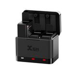 Xvive Battery Charger Case ve 3 Pil
