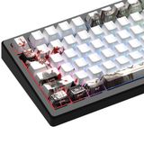 XVX PBT Keycaps, Özel Klavye Keycaps 60 75 Yüzde 100, Kiraz Profili Klavye Kapakları ile Parlatın, Doubleshot Yan Baskı Boya Alt Tuş Takımı (Erik Çiçeği)