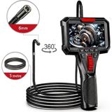 XWA Y400 360 Derece Oynar Başlı 6mm Lens 5 Metre Kablo Endüstriyel Endoskop Yılan Kamera
