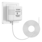 Xwartre Kapı Zili Trafosu 24 V Güç Kaynağı Nest, Arlo, Ring, Amcrest, Logitech ve Diğer Kapı Zilleri, Termostatlar C Kablo (7,9 m Güç Kablosu) ile Uyumlu