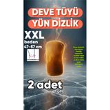 XXL beden Unisex Deve Tüyü Yün Dizlik, Isıtır Sıcak Tutar. Eklem Ağrıları,
