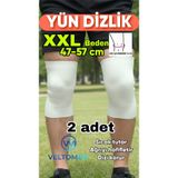 XXL Beden Yün Dizlik Isıtır Sıcak Tutar Destekler Unisex Giyilen Model 1 çift