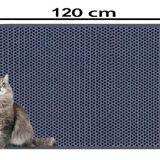 XXL Büyük Boy Elekli Tuvalet Önü Gri Kedi Kumu Paspası 60x120 Cm
