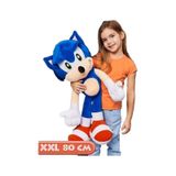 Xxl Kumaş Sonic Boom Hedgehog Kirpi Sonic Peluş Oyuncak Uyku & Oyun Arkadaşı Dev Boy 80 Cm