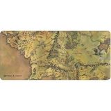 Xxl Profesyonel Mouse Pad 90X40 (Midd Earth Map, The Lord Of The Rings: The Fellowship Of The Ring) - Altın