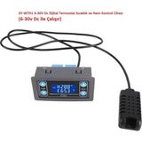 Xy-Wth1 6-30V Dc Dijital Termostat Sıcaklık ve Nem Kontrol Cihazı (6-30V Dc ile Çalışır) - Ahşap