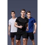 Xylon 3'lü Paket Mikro Polyester Nefes Alabilen Hafif Perform Antrenman Sporcu Erkek Tshirt - Çok Renkli