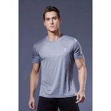 Xylon Mikro Polyester Nefes Alabilen Hafif Perform Antrenman Sporcu Erkek Tshirt - Gri