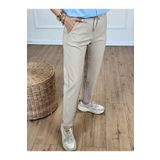 xyoung Beli Lastikli Duble Paça Pantolon BEJ