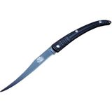 Y 122 Siyah Kılçık Outdoor Çakı 16CM - Manuel, Işlemeli Sap