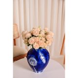 Y.Ç Yapay Çiçek Marketim Somon Yapay Ranunculus Şakayık Çiçeği 3 Dallı Lüx İpeksi Dokulu Dekoratif Vazo Çiçeği 50 cm