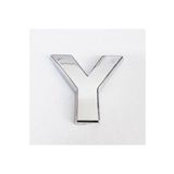 Y Harfi 3,75 Cm Krom Yapışkanlı
