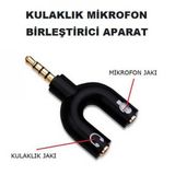 Y Şeklinde Ayırıcı Aparat Dönüştürücü Mikrofon Kulaklık Ayırma Aparatı