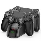 Y Team Charger Dock Station for PS4, 1.8 Hrs Fast Charging for PS4 Charging Station, with LED Indicator Charging Chip, Dual USB Charger Dock for PS4/PS4 Slim/PS4 Pro Charger
