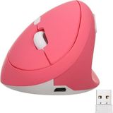 Y08 Dikey Kablosuz 2.4g Sessiz Şarjlı 6 Tuşlu Vertical Mouse 1600DPI 400MAH Pembe - Çok Renkli