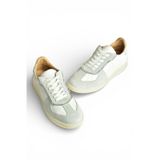 Y555201403 Beyaz Hakiki Deri Kadın Spor Ayakkabı Sneakers