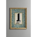 Ya Allah - Vintage Desenli Tablo - İnce Model, Altın4, 15 x 21
