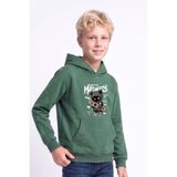 YA KO KİDS Erkek Çocuk Baskılı Kanguru Cepli Uzun Kollu Kapüşonlu Sweatshirt
