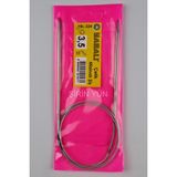 Yabalı 100 cm Çelik Misinalı 3.5 mm Örgü Şişi
