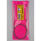 Yabalı 100 cm Çelik Misinalı 4.5 mm Örgü Şişi