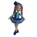 Yaban Mersini Bebek Amigurumi Organik Oyuncak