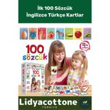 Yabancı Dil Eğitici Zeka Geliştirici Çocuk Ilk 100 Sözcük Ingilizce Türkçe Kartlar - Tek Ebat