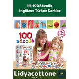 Yabancı Dil Eğitici Zeka Geliştirici Çocuk İlk 100 Sözcük İngilizce Türkçe Kartlar