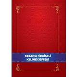 Yabancı Dil Fihristli Kelime Defteri