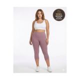 Yabgu Toparlayıcı | Yüksek Bel | Büyük Beden | Gül Kurusu Kadın Tayt | 10 XL bedene kadar | İç göstermez |