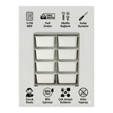 yabilmo %100 MDF Gövde Kolay Minifix Bağlantı 8 Çekmeceli Çok Amaçlı Oyuncak Dolabı - 8 Sepetli Gri Dolap