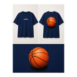 YAbuBUya Lacivert Unisex Basketbol Tişört