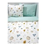Yada Baby %100 Pamuk Poplin Kumaş Bebek & Yenidoğan 4 Parça Nevresim Takımı 70 X 120 Cm