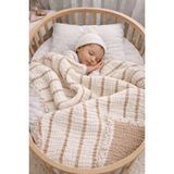 Yada Baby %100 Pamuklu 8 Katlı Multi Müslin Bebek Çocuk Battaniyesi – Xl (120X100 Cm) Bej - 120 x 100 cm