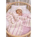 Yada Baby %100 Pamuklu 8 Katlı Multi Müslin Bebek Çocuk Battaniyesi – Xl (120X100 Cm) Lila - 120 x 100 cm